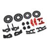 RC Car Upgrade Parts Steering Cup Disc Brake Aluminum Alloy Enhanced Performance KM C3 E8414 E8415 1/7 RC Cars (Red) view 4