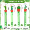 Rotatingpals 24 Pcs Cactus Party Favors Green Bubble Wands Bulk Mini Bubble Wands for Cactus Fiesta Green Party Decorations view 2