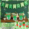 Rotatingpals 24 Pcs Cactus Party Favors Green Bubble Wands Bulk Mini Bubble Wands for Cactus Fiesta Green Party Decorations view 4