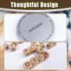 2 Set  The Crossword Dice Game Set, Wooden Letter Dice Dice Game,Word Dice,Travel Game, Fun Multiplayer Word Game for Travel, Camping, and Family Night, with Portable Storage Boxes view 3