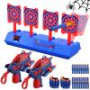 Aooess Shooting Toy for 3-12 Year Old Boys: Spider Shooting Target with 2 Foam Dart Toy Blaste, Spider Toys for Boys 4-6, Dart Guns for Kid, Target Toys Shooting Game for Kids Ages 3+ view 1