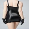 1/6 Scale Female Clothes Tight-Fitting Leather Dress for 12-inches Action Figure Body, Fashion Girl Action Figure Black Leather Package Hip Dress Clothing Accessory Costume Outfit view 3