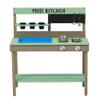 BKNROIHB Kids Outdoor Wood Mud Kitchen Playset with Water Play & Cooking Toys, Gift for Ages 3-8 view 3