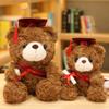 Alipis Graduation Bear Plush Toy Cap and Sash Cute Stuffed Animal for Graduation Season for Deep Bear view 4