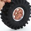 2.2 RC Crawler Tires and Aluminum Beadlock Wheels Rims All Terrain Mud Terrain Tires for 1/10 1/8 RC Crawler car Traxxas TRX4 Axial Gen8 SCX10 II RC4WD D90 TF2 Tamiya CC01 R233 (Bronze) view 3