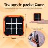 Tic Tac Toe Game, 4 in 1 Handheld Educational Game Machine, Electronic Tic Tac Toe Game for Education and Memory Growth, Home, Toy Board Game for Kids and Adults (Orange) view 2
