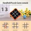Tic Tac Toe Game, 4 in 1 Handheld Educational Game Machine, Electronic Tic Tac Toe Game for Education and Memory Growth, Home, Toy Board Game for Kids and Adults (Orange) view 3
