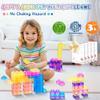 JOY SPOT! 40 PCS Sensory Soft Building Blocks for Toddlers, Kids Montessori Squishy Stacking Toy Set,Squeezable & Stretchable Early Learning Construction Playset,Puzzle Blocks for Creative Play view 2