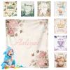 Morlavid Personalized Baby Blankets Custom Baby Name Monogram Blanket Customized Registry Gifts for Girls Boys Newborn Kids,Pattern 1 view 1