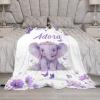 Morlavid Personalized Baby Blankets Custom Baby Name Monogram Blanket Customized Registry Gifts for Girls Boys Newborn Kids,Pattern 1 view 3