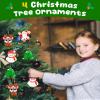 4 PCS Christmas Pop Keychain Toys,Kids Toddler Small Gifts Packs Fidget Sensory Toy for Backpack Christmas Decoration,Classroom Prize Stocking Stuffers Party Favors Goody Bags Accessories Sets view 2