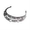 Tiara Crown for Women, Sparkling Crystal Rhinestone Bridal Wedding Princess Quinceanera Crown, Royal Queen Headpiece Elegant Hair Accessories & Ceremony Photo Props, Halloween Cosplay (Silver Leaves Pearl) view 1