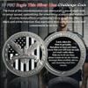 10PCS Eagle Thin Silver Line Challenge Coin - Correctional Officer Prison Police Thin Gray Line Token Medallions - Thank You Law Enforcement Corrections Officer Gifts - Honor US Correctional Officers view 2