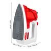 Toyvian 2pcs Brain Mini Electric Iron -Pretend Role Play Appliance Model Simulated Electric Craft Iron Mini House Playset (red,White) view 2