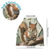 YYZZH Squirrel Tree Branch Painting Stretchy Baby Car Seat Cover Infant Canopy Nursing Breastfeeding Covers Winter Scarf view 2