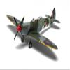 Corgi AA29204 Supermarine Spitfire T9, PV202/JW (G-CCCA), Presented as Spitfire MK.IX ML365/JW,135 Wing, 2nd Tactical Air Force, Aircraft Operated by Aerial Collective, Duxford Airfield view 3