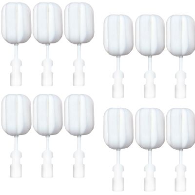 12 PCS Sponge Bottle Brushes Replacement Head Soft Sponge Brush Heads Environmental Protection Cup Cleaner Brush Refill Heads Without Handle (Brush Head 12PCS)