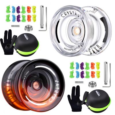 Pack of 2 MAGICYOYO K2 Crystal Yoyo Professional Responsive YoyoUnresponsive Yoyos