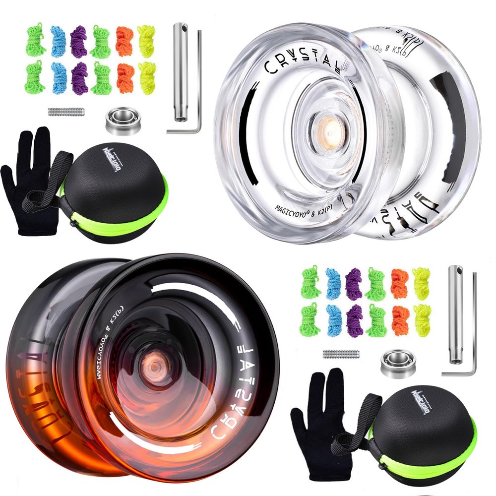 Pack of 2 MAGICYOYO K2 Crystal Yoyo Professional Responsive YoyoUnresponsive Yoyos