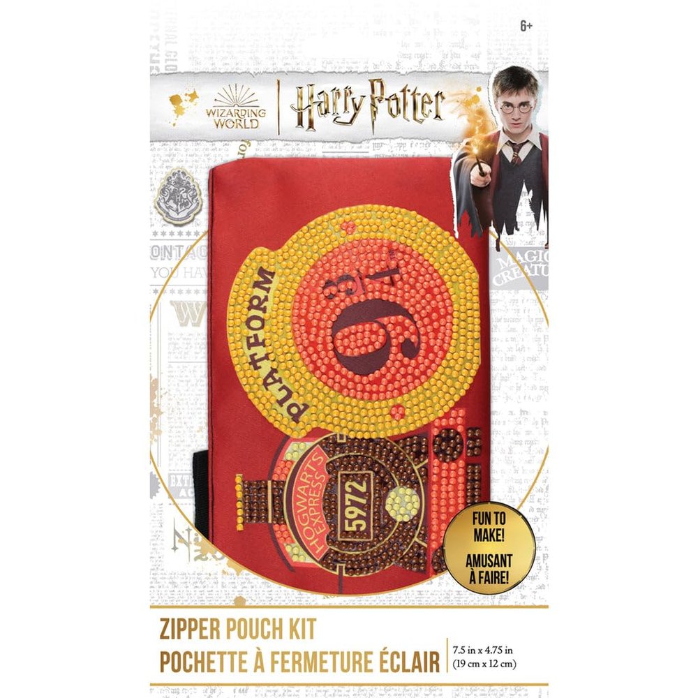 Camelot Wizarding World Hogwarts Express Zip Pouch Kit, 7.5-Inch, Multicolor