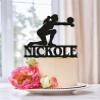 Volleyball Cake Topper, Custom Player Silhouette, Birthday Party Decoration, Girls Sports Theme, Unique Volleyball Champion Gift view 1