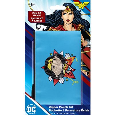 Camelot DC Justice League Wonder Woman Lasso Zip Pouch Kit, 7.5-Inch, Multicolor