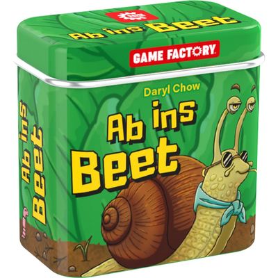 Game Factory 646060 Ab ins Beet, Tactical Tile Game, Mini Game in Handy Metal Tin, Simple Travel Game for Adults and Children from 8 Years