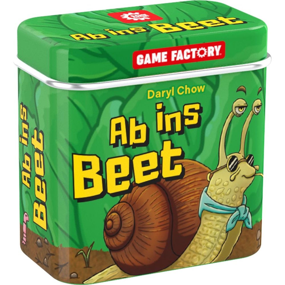 Game Factory 646060 Ab ins Beet, Tactical Tile Game, Mini Game in Handy Metal Tin, Simple Travel Game for Adults and Children from 8 Years