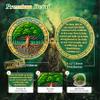 10PCS Tree of Faith Christian Challenge Coin - Colossians 2:6-7 Jesus Religious Token - Rooted in Christ God Pocket Bible Verses Chip for Study - Good Luck Commemorative Gifts for Men Women Kids view 3