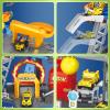 Frontoytall Construction Vehicles Track Set with Excavator, Dump Truck, Cement Truck, Wheel Loader & Rotating Crane, Interactive STEM Building Toy for Kids Ages 3-12 view 4