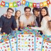 Blosssound 24 Players Birthday Bingo Games Happy Birth Day Bingo Cards for Adults Fun Birthday Party Game Family Activities Party Favors for Family Large Group Classroom view 4