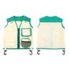 2Pcs Kids Explorer Costume Set Cargo Vest and Hat Outdoor Explorer Kit Role Play Cosplay for Explorer Zookeeper Park Ranger (A) view 4