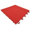 ZDJZMGZ Roller Skating Hall Modular Interlocking Floor Tiles, Indoor outdoo DIY Colorful Puzzle Plastic Floor Mat with Drain Holes,25x25CM,Red,16PCS view 1