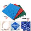 ZDJZMGZ Roller Skating Hall Modular Interlocking Floor Tiles, Indoor outdoo DIY Colorful Puzzle Plastic Floor Mat with Drain Holes,25x25CM,Red,16PCS view 2