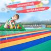 ZDJZMGZ Roller Skating Hall Modular Interlocking Floor Tiles, Indoor outdoo DIY Colorful Puzzle Plastic Floor Mat with Drain Holes,25x25CM,Red,16PCS view 3