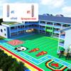 ZDJZMGZ Roller Skating Hall Modular Interlocking Floor Tiles, Indoor outdoo DIY Colorful Puzzle Plastic Floor Mat with Drain Holes,25x25CM,Red,16PCS view 4