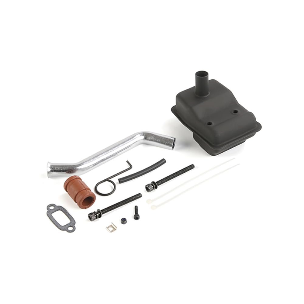 Ecoyin Silencer Exhaust Pipe Kit for RC Cars 23CC-36CC Engine Parts for 1/5 HPI ROFUN ROVAN KM Baja LOSI 5IVE T FG RCMK RedCat