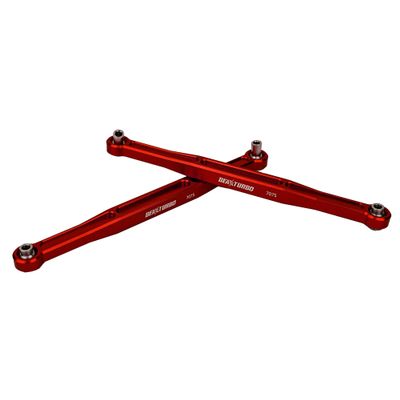 BEAXTURBO Racing Upgrade Parts RC CNC Aluminum7075 Upgrade Toe Links for TRAXXAS X-MAXX 1/5 8S (red)