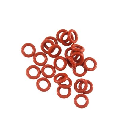ZLHBQS Gearway O Ring Seal Gasket 2.4mm Thickness Red Silicon 8/9/10/11/28/29/30mm OD VMQ 55SH Hardness(19x14.2x2.4mm)