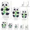 NEPOG Cute Panda Nesting Dolls, Panda Bears Egg Shape Wooden Handmade Nesting Dolls Set 10 Pieces for Kids Boys Girls Birthday Home Room Decoration view 2