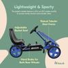 hauck Speedster Pedal Go Kart with Adjustable Bucket Seat for Kids Ages 4 to 8, Blue view 4