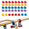 Bunu1492 Wooden Train Track Accessories, 40 pcs Wooden Track Connector, Compatible with All Major Brands Train Track, Christmas Birthday Gift for Boys Girls, Train Toys Expansion Pack for Kids Ages 3+ view 1