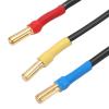 4.0mm Banana Plug M and Fem Extension Cable 3pcs4mm Banana Plug Extension Cable 3Pcs 4mm Banana Plug Extension Cable 3cm Length Heat Banana Plugs Connector Extension Cable Wire F view 2