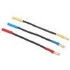 4.0mm Banana Plug M and Fem Extension Cable 3pcs4mm Banana Plug Extension Cable 3Pcs 4mm Banana Plug Extension Cable 3cm Length Heat Banana Plugs Connector Extension Cable Wire F view 4