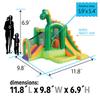 Backyard Kids Inflatable Bounce House with Slide, Bouncy Jump Castle, Indoor and Outdoor Jumping Bouncer, for Ages 3-10, Toddlers and Small Children, with Blower, 11.8' x 9.8' x 6.9', Dinosaur view 2