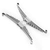 Garende Leaf Spring Shock Absorber Components for 1/14 Scale RC Car Crawler with Straight Plate, unpowered plate view 3