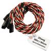 BackBayRC - Twisted 20awg Servo Extension Wire - 100 Strands for RC Vehicles, Drones, E-Bikes - 6 Lengths / 5 Cables per Pack (90CM / 36in / 3ft) view 1