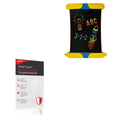 BoxWave Screen Protector Compatible with Boogie Board Scribble n Play - ClearTouch Anti-Glare ToughShield 9H (2-Pack), Anti-Glare 9H Tough Flexible Film Screen Protector