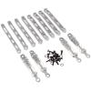 RC Car Parts for MN 1/12 for MN168 MN78 RC Car Metal Upgrade External Spring Shock Absorber Fixed Rod Parts Decoration Modification RC Car Accessories(Silver) view 2