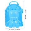Homoyoyo 2pcs Winter Snow Toy Making Clips for Boy Girl Safe Molds Cartoon Design for Fun Outdoor Snow Play and Beach Activities Blue view 2